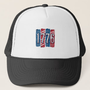 1776 Patriotic Fireworks Vintage Vector Design_1 Trucker Hat