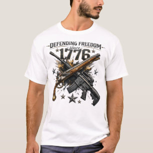 1776 Patriotic Freedom Americana Graphic T-Shirt