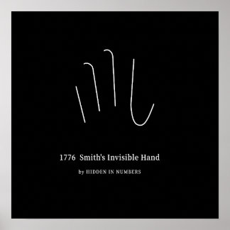 1776 Smith's Invisible Hand Minimalist Poster
