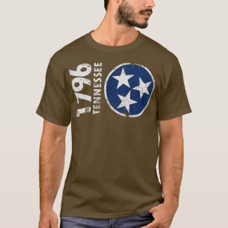 1776 Tennessee State Flag Retro Fade T-Shirt
