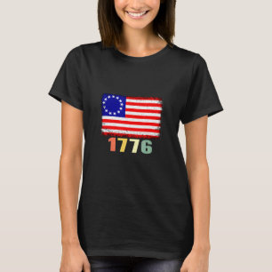 1776 Usa Flag Patriotic Independence-Day Lovely Te T-Shirt