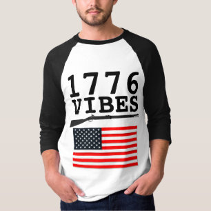 1776 VIBES PATRIOTIC Musket Gun T-Shirts