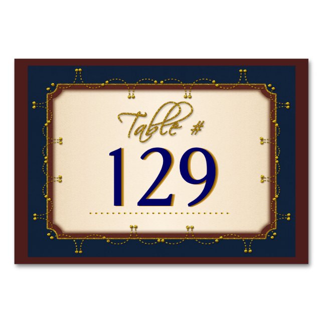 1776 Wedding Collection (Table Number) Table Number (Front)