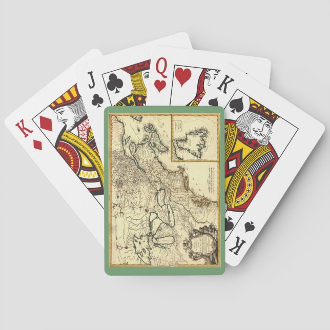 1778 Map of Canada and the United States Playing Cards (Back)