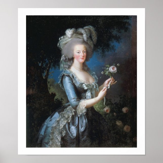 1783 Queen Marie Antoinette Vintage Art Poster (Front)