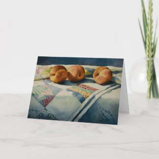 1786 Peaches on Quilt Sympathy Card