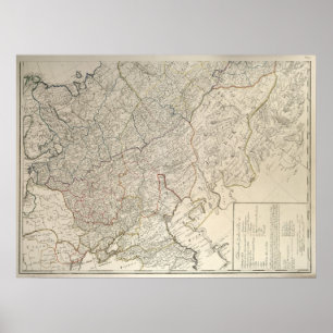 1792 Map of Russian Empire Poster