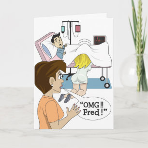 #179 Get Well Head Nurse Card