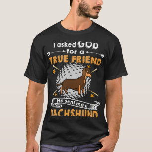 179 I Asked God For A True Friend He Sent Me A Dac T-Shirt