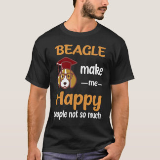 17 Beagle Make Me Happy T-Shirt