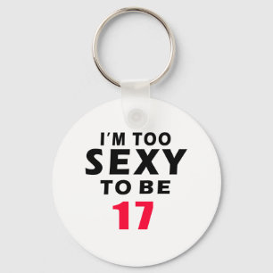 17 birthday designs key ring