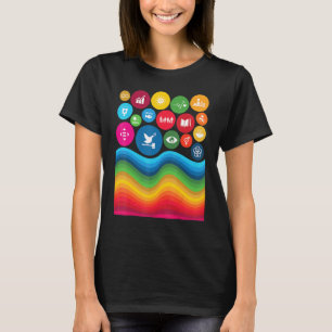 17 Global Goals For Sustainable Development Rainbo T-Shirt