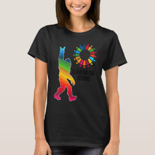 17 Global Goals Rainbow Stripes Leave No One Behin T-Shirt