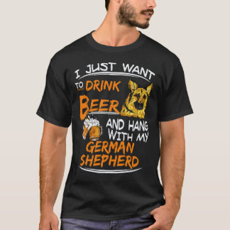 17 I Just Want To Drink Beer And Hang With My Germ T-Shirt