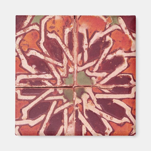 17:Isnik Tile, 16th century Magnet (Front)