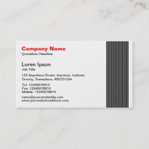 17 Lines - Platinum Business Card