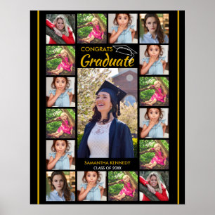 17 Photo Collage Template Congrats Graduate 2026 Poster