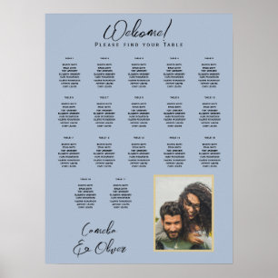 17 Table Dusty Blue PHOTO SEATING CHART
