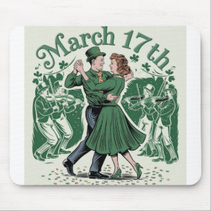 17 th March saint Patrick. Irish Festival Mouse Mat