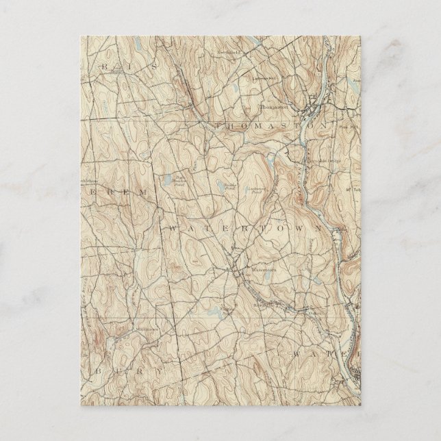 17 Waterbury sheet Postcard (Front)