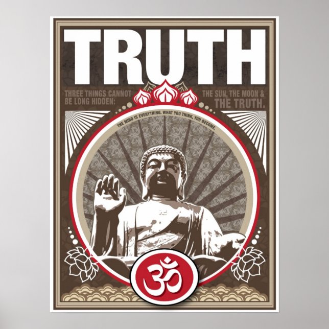 17" X 22" Buddha TRUTH poster (Front)
