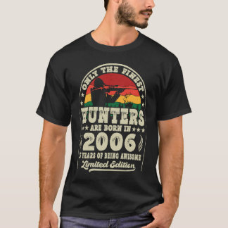 17 Year Old Deer Hunting Hunters Vintage 2006 17th T-Shirt