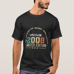 17 Year Old Gifts Vintage 2008 Limited Edition 17t T-Shirt