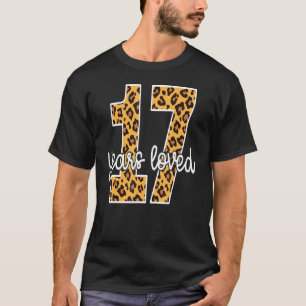 17 Year Old Leopard Print For Teens 17 Years Loved T-Shirt