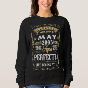17 Years Old 17th Birthday Decoration May 2005 Sweatshirt