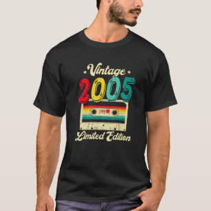 17 Years Old Vintage 2005 Cassette Tape 17Th Birth T-Shirt