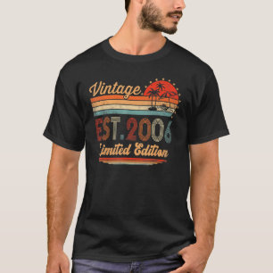 17 Years Old Vintage 2006  17th Birthday T-Shirt