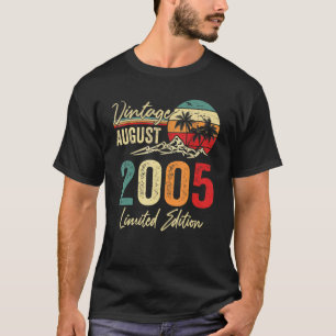 17 Yr Old Vintage August 2005 17th Birthday T-Shirt