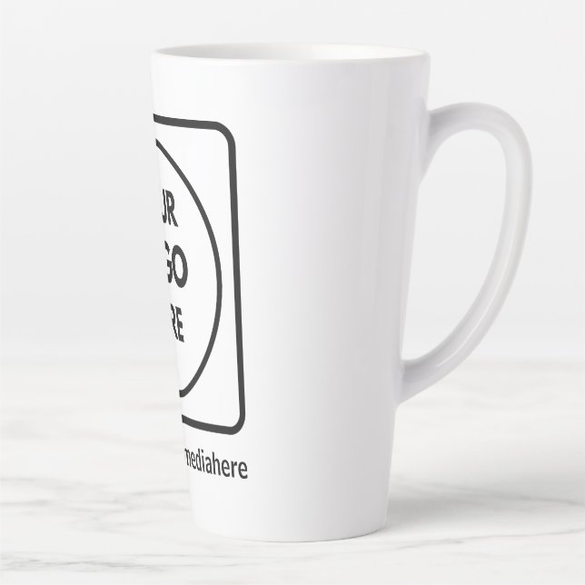 17oz Custom Logo Tall Latte No Min Promo mug (Right)