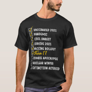 17th Birthday 17 Years Old Quarantine Bday Party 2 T-Shirt