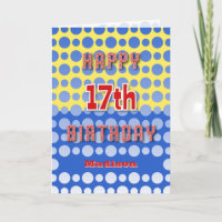 17th Birthday add name circles pattern
