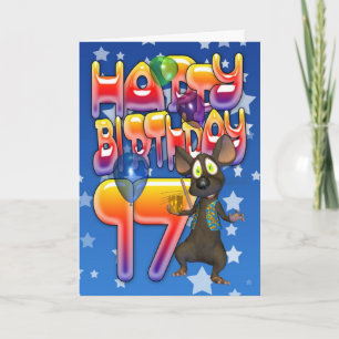 17th Birthday Card, Happy Birthday Card
