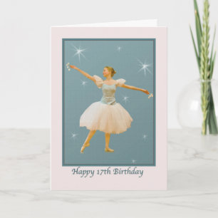 17th Birthday Card with Ballet Dancer