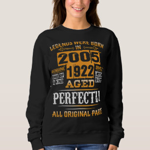 17th Birthday Gift For Legends Born July 2005 17 Y Sweatshirt