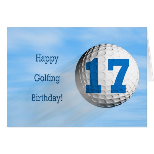 17th birthday golfing card