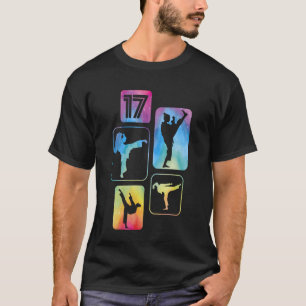 17th Birthday Karate Taekwondo 17 Years Old Girl T-Shirt