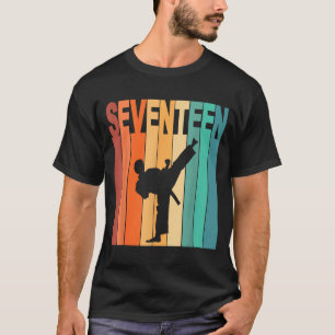 17th Birthday Karate Taekwondo Theme 17 Year Old T-Shirt