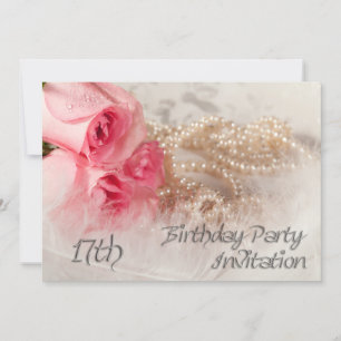 17th Birthday party invitation