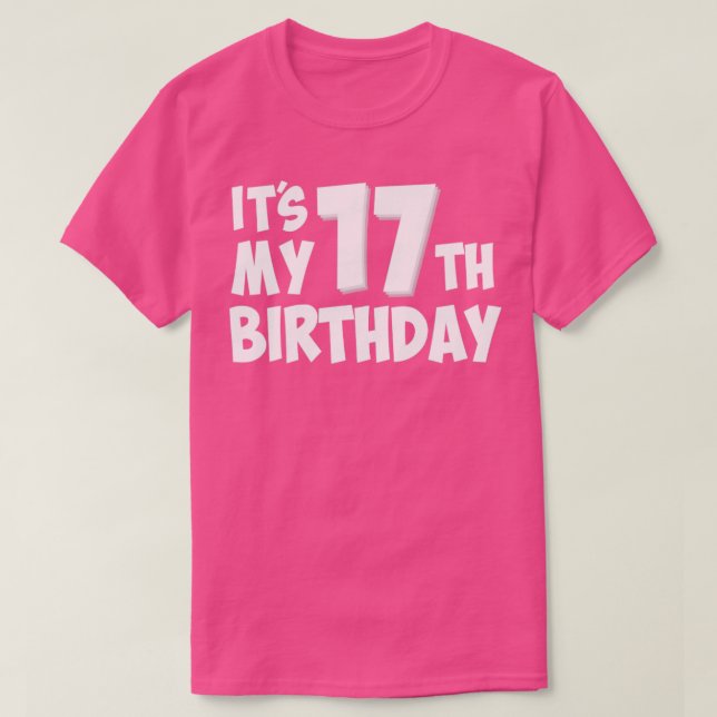 17th birthday T-Shirt (Design Front)