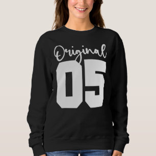 17th Birthday Women Men Original Vintage 2005 Sweatshirt
