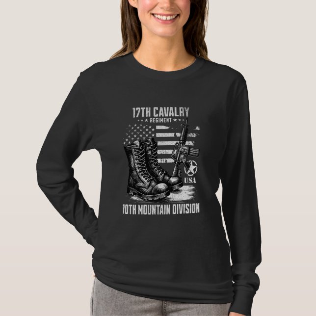 17th Cavalry Regiment 10th Mountain Division Veter T-Shirt (Front)