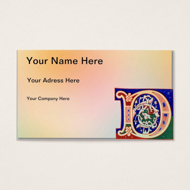 17th Century Letter D (Front)