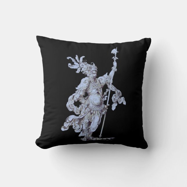 17th century soldier print cushion (Front)