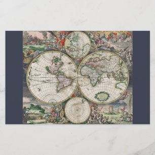 17th Century World Map