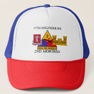 17TH ENGINEER BATTALION 2ND ARMORED  TRUCKER HAT