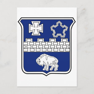 17th Infantry Regiment Military Patch Postcard
